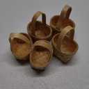 Geelin 5 Pcs Christmas Mini Woven Basket