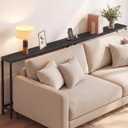 VASAGLE 78.8" Console Table, Narrow Behind Couch Table with Outlet, 1 Tier