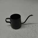 Long Narrow Spout Coffee Pot (8.7 Oz) Small Fine Stainless Pour Over Drip Coffee Pot Gooseneck Tea Kettle(Black, 250ML)