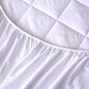 evoLive 100% Waterproof Coated Microfiber Mattress Productor 15" Deep Pocket (White, King)