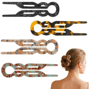 Hair Pins for Women - 4PCS French Elegant Hair Clips, Hair Pins & Sticks for Women