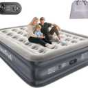 InnoTruth Air Mattress Queen with Built in Pump, Inflatable Mattress Blow up Mattress, Family Choice Award Winner, 18" Colchones Inflables Foldable Air Bed for Guest & Home, Ideal for Camping, 650lbs