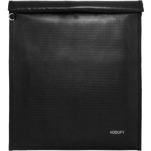 Hodufy Faraday Bag for Laptops (20 x 15 inches), Faraday Cage, Faraday Bags for Phones & Key Fobs, Fireproof & Water Resistant Bag, Anti-Theft Pouch, Anti-Hacking Case Blocker(Black)