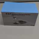 Metal Wireless Charging Station for Samsung/Android Charger,4 in 1 Nightstand Watch Charger Charging Stand with Night Light for Samsung S25/S24/S23 Ultra/Buds3,Only for Galaxy Watch 8/7/6/5,Starlight