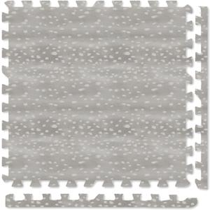 Play Platoon Non-Toxic Large Kids Play Mats for Floors - Extra-Thick Interlocking Foam Tiles. Puzzle Mat Pieces with Border, Neutral Playmat Rug for Toddlers & Children, Beige, 72 x 72 inch