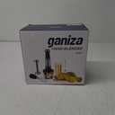 Ganiza Immersion Blender 5 in 1 Hand Blender Max 1000W Heavy Duty Motor, 16 Speed Mode Handheld Blender Stainless Steel Blade With 800ml Mixing Beaker, 600ml Chopper, Whisk and Milk Frother