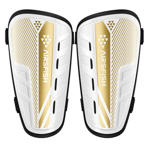 Shin Guards Soccer Kids Youth, CE Certified AirsFish Shin Guard Protection Gear for 2-18 Years Old Boys Girls Teenagers High Impact Resistant Breathable Comfortable 