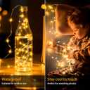 VOOKRY 32 Pcs Fairy Lights Battery Operated String Lights - 10 ft 30 LEDs Waterproof Copper Wire Mini Firefly Starry Moon Lights for DIY Crafts Wedding Party Bedroom Table Centerpieces Christmas
