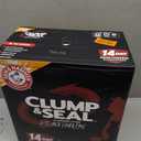 ARM & HAMMER Clump & Seal Platinum Cat Litter, Multi-Cat Clumping Litter Forms Rock-Hard Clumps, Powerful Odor Eliminators with Baking Soda, 14-Day Odor Control, 37 lbs
