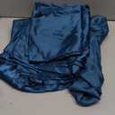 Love's cabin Satin Queen Sheets Set - 4 Piece Teal Silky Bed Sheets with Deep Pocket, Luxury Silk Feel Satin Queen Size Sheet Set (1 Flat Sheet,1 Fitted Sheet,2 Pillow Cases)