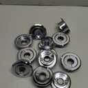 Shimeyao 12 Pcs Retrofit Recessed Fire Sprinkler Escutcheon 1/2" Ips Split 3 Piece 3/4" Adjustment Sprinkler Head Cover Plate Trim Ring for Fire Trim Ceiling (Silver)