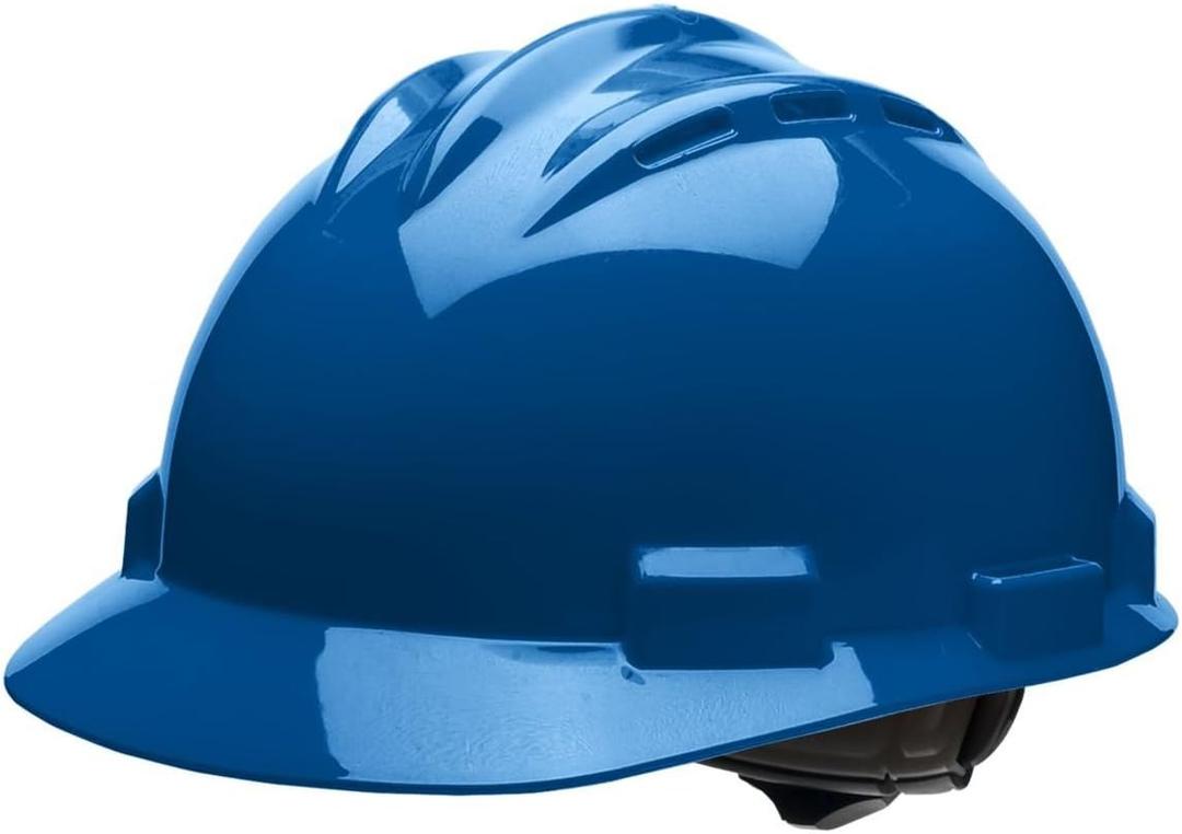 Bullard 62KBR Standard Series Vented Cap Style Hard Hat, 4 Point Ratchet Suspension, Cotton Brow Pad, Kentucky Blue, One Size