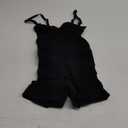 SHAPERX Strapless Shortie Bodysuit for Women Tummy Control Shapewear Seamless Sculpt Body Shaper with Removable Straps (XX-Small-X-Small, Black Shorts)
