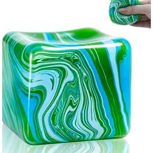 Fidget Toys Squishy Stress Cube, Stress Balls for Kids Adults Squishies Stress Relief, Ice Squishy Cube Sugar Balls, High Density Squeeze Balls for Students Calming