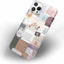 Christian Verses Case Compatible with iPhone 15 Pro,Jesus Sayings Quotes Collage,Smooth Tough PC Full Cover Case for iPhone 15 Pro