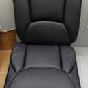 Home Office Chair Ergonomic Desk Chair PU Leather Task Chair Executive Rolling Swivel Mid Back Computer Chair with Lumbar Support Armrest Adjustable Chair Black
