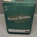 TEXAS LINEN CO. 100% Organic Cotton Percale Sheets King Size - 4 PC White Organic Sheets King Set, Soft, Crisp & Cooling, Fully Elasticized 16" Deep Pocket Hotel Bedsheet Set - GOTS Certified