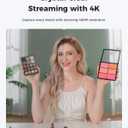 OBSBOT Meet 2-4K Webcam for PC with 1/2" Sensor, AI Framing & Autofocus, Beauty Mode, Lightweight, Gesture Control, HDR, Dual Microphone, 60 FPS, Web Cam for Streaming, Meeting, Gaming. (Space Grey)