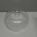 MyGift 8.7 Inch Round Glass Cake Dome Cover, Pastry Display Cloche with Knob Handle, Cake Stand Lid