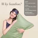BEDELITE Body Pillow Cover, Rayon Made from Bamboo, Cooling Body Pillow Pillowcase for Hot Sleepers and Night Sweats, Breathable & Silky Soft Full Long Pillow Case Cover (Sage Green, 20x54 Inches)