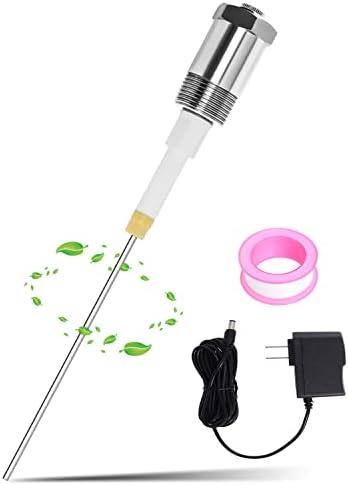 Podoy Powered Anode Rod for Hot Water Heater Stops Corrosion and Eliminates Rotten Egg Smell 30-80 Gallon Water Tank, Titanium Electric Anode Rod Replacement Universal 9.4"