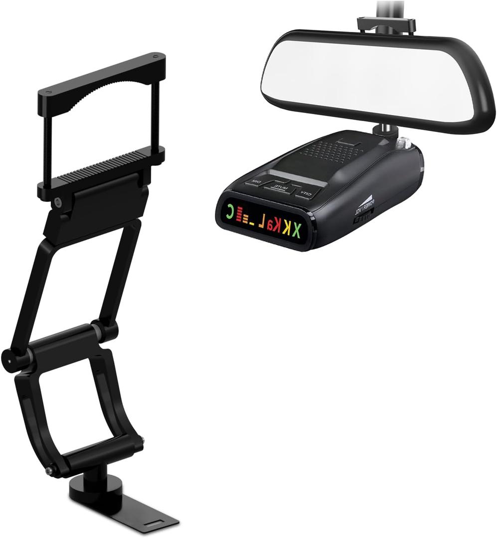 Rearview Mirror Radar Detector Mount,Aluminum Rearview Mirror Bracket Suitable for UNIDEN R1 R2 R3 R4 DFR3 DFR6 DFR7,Radar Detector Rearview Mirror Stem Mount (Compatible with Uniden Radar Detector)