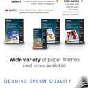 Epson Premium Presentation Paper MATTE (8.5x11 Inches, Double-sided, 50 Sheets) (S041568),Bright White