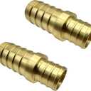 (1 Pack) Brass 3/4 PEX to 3/4 Hose Barb Connector Fitting, Lead-Free Adapter Heavy-Duty High-Pressure Support, Rust and Corrosion Resistant
