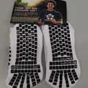 ux Dual Grip Socks - Soccer Grip Socks for Men and Women. GripArray Performance & Comfort White