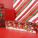 Hollow Chocolatey Balls, Individually Wrapped Candy, Christmas Stocking Stuffer Gift, 1.41 Ounces (8 Total Pieces)