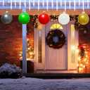 Inflatable Christmas Ornaments,(9'' 10 pcs) Large Inflatable Christmas Balls,Christmas Indoor and Outdoor Decor Balls,Holiday Decorations Yard Tree Decoration