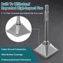 YOSIGHT Tamper Plate for Jack Hammer, 1-1/ 8" Hex Shank Soil Compactor Attachment, Heavy Duty 40Cr Steel 6 x 6 Inch Compaction Plate for Dirt, Gravel, Sand and Asphalt Repair