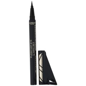 L'Oreal Paris Makeup Infallible Flash Cat Eye Waterproof Liquid Eyeliner, Black, 0.44 oz. (1 Count (Pack of 1))