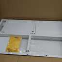 Perdisheng Over The Toilet Storage Cabinet, 3 Tier Over Toilet Storage Rack with Flip Door and Non-Slip Feet, Bathroom Shelf Organizer with Metal Frame, Freestanding Toilet Shelf Space Saver, White