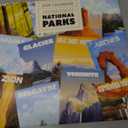 2 x USA National Parks Wall Calendar 2026 12" x 12" FSC Plastic Free - Starts Week On Sunday | Family Planner Art Calendar 2026