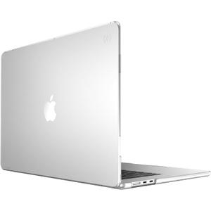 Speck Smartshell Case for MacBook Air 15 Inch (2023) - Scratch Protection, Slim MacBook Case, Slide Prevention - Clear/Sweater Grey