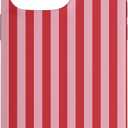 Cute Red and Pink Stripes Red Violet Purple Pink Pattern Case for iPhone 14 Pro Max