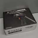 FORTO Compact Rechargeable Spotlight with Adjustable Focus, Handheld Spot Light with Stand, 823m Range, 3 Light Modes and LED Spot Lights Outdoor for Boating Hunting Camping Hiking (Brown)