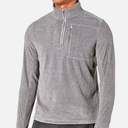 HI-TEC Men's Rogers Striped Sweater Thermo-Fleece Quarter Zip Jacket Large