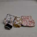Langsprit Washable Female Dog Diapers (3 Pack) - Doggie Reusable Small Medium Large Dog Diapers for Doggy Puppy Female in Period - Highly Absorbent Dog Heat Panties (Rabbit, Owl, Lion, Medium)