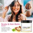 Stimulating Scalp and Hair Balm, Nourishes Scalp & Hair, Shea Butter and Mango Butter Blend (1Pcs)