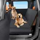 Truck Back Seat Extender for Dogs, Upgraded Waterproof Pet Seat Cover with Door Protection, Hard Bottom, Holds 400 lbs, Dog Hammock for F150/Silverado 1500/Sierra 1500/RAM 1500/Tundra/Titan