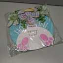 3D Easter Door Wreaths Decorations, Easter Bunny Wreaths Sign for Front Door, Wooden Door Hanger Sign with Bow Home Rustic Farmhouse Decoration Outside Indoor (Easter)