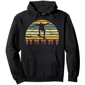 Skateboard Vintage for Skater and Skateboarding Skate lover Pullover Hoodie, L