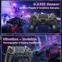 Quevati Wireless Controller for PS-4, Dual Vibration Game Joystick/Motion Sensing/Touchpad/Speaker/3.5mm Audio Jack Headphone, Upgraded Six-Axis Sensor, Compatible with PS4/Slim/Pro Console/PC