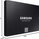 Samsung 870 EVO SATA III SSD 1TB 2.5 Internal Solid State Drive, Upgrade PC or Laptop Memory and Storage for IT Pros, Creators, Everyday Users, MZ-77E1T0B/AM