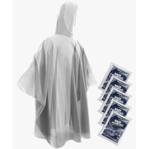 Hagon PRO Disposable Rain Ponchos for Adults (6 Pack)