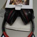 MIDOLA Kids Headphones Cat Ear Wireless Bluetooth 5.3 60H Over Ear, 8H with Led Light Foldable Headset with Aux 3.5mm Mic for Travel Pad Tablet Black