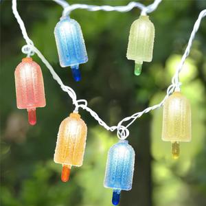 8.5Ft Popsicle Lights,Popsicle Fairy Lights with 10 Pack Colorful 3D Ice Cream Shaped Lights,Popsicle Hanging String Lights for Summer Party,Beach,Holiday Decorations Indoor Outdoor (Popsicle String Lights)