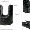 Marble Sponge Holder Sink Sponge Caddy for kichen counter Drying Rack for Sink Organizer Black Modern Stone Kitchen Sink Caddy